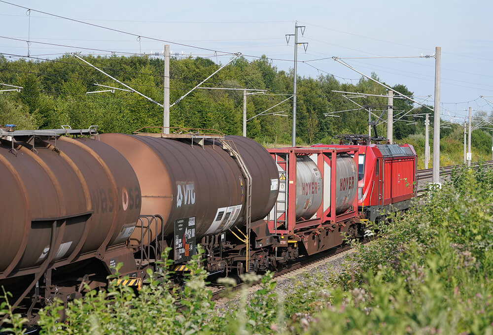 Deutsche Bahn Güterverkehr: In solchen Güterwagen gehen Flüssigkeiten auf die Reise.