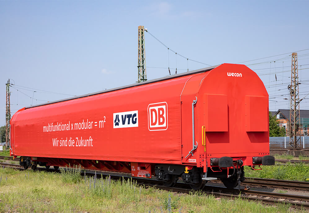 Deutsche Bahn Güterverkehr: Der m2-Wagen kann schnell für verschiedene Waren umgebaut werden.